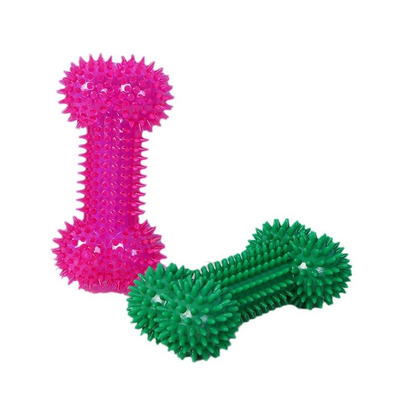 Pet Dog Chew Toy Bone-Shaped S - Interactive Squeaky Plush Dog Toy 评论和价格