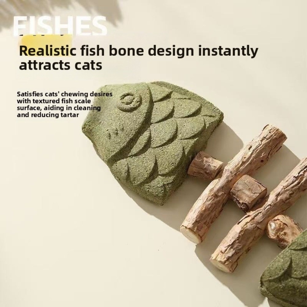 Fish Bone Shape Cat Molar Stic - Teeth Cleaning Dog Chew Bone 评论和价格