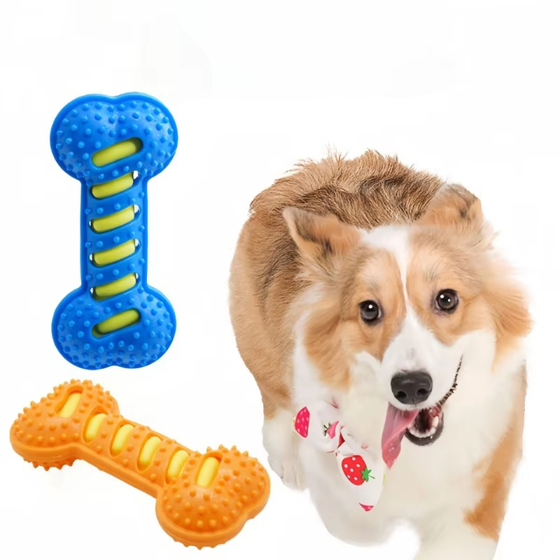 Pet Dog Chew Toys Rubber Bone  - Indestructible Dog Chew Toy 评论和价格