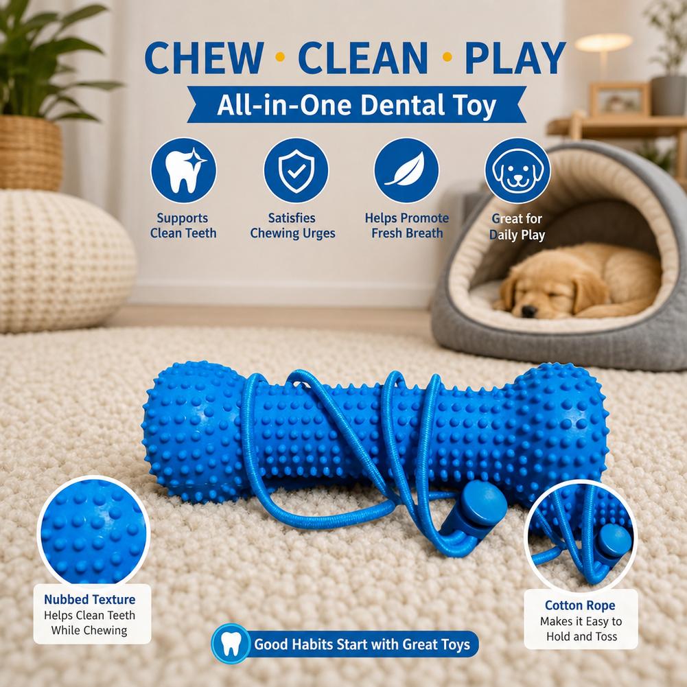 Dog Teething Dental Chew Stick - Teeth Cleaning Dog Chew Bone 评论和价格