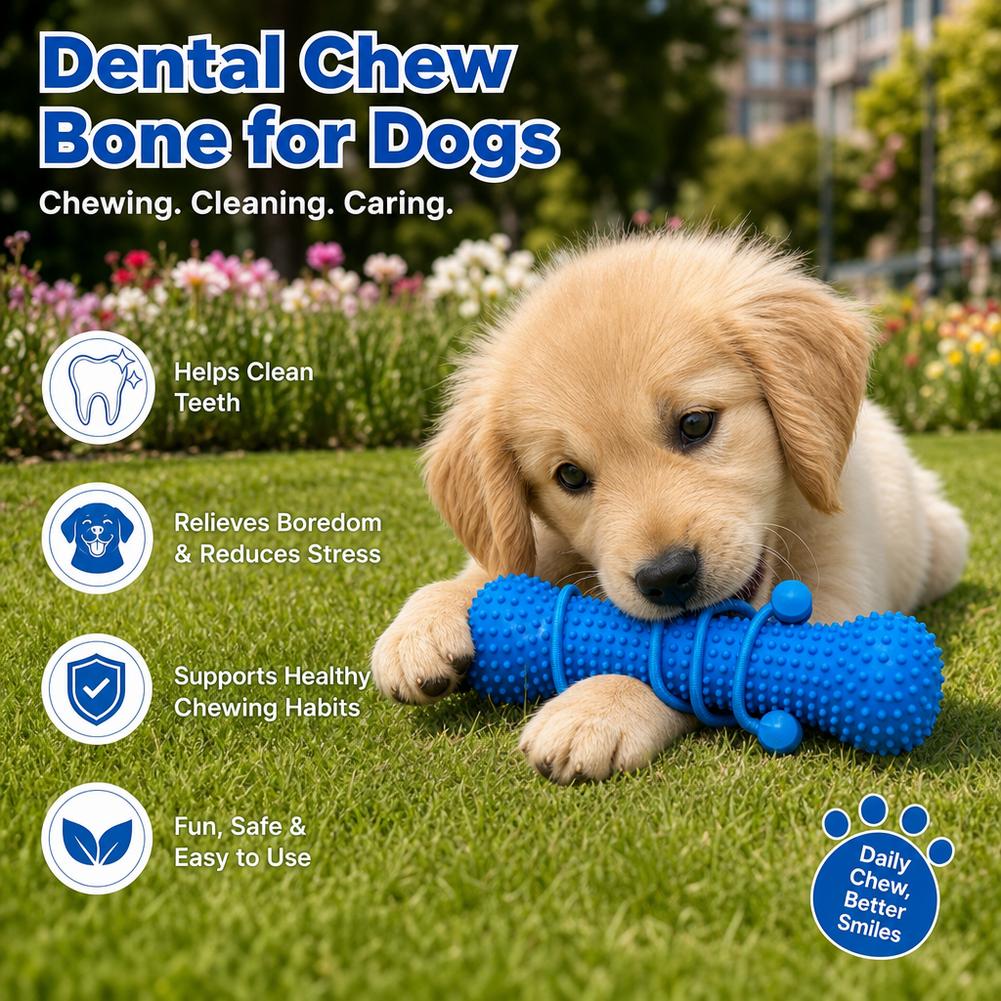 Dog Teething Dental Chew Stick - Teeth Cleaning Dog Chew Bone 评论和价格